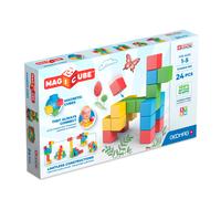 248 Geomag Magicube Re Creative Set 24 - Jeux De Construction - Bloc De Construction Magnétique - Cube Magnétique - Unisexe