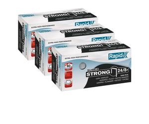 [24860100-3] Rapid Lot de 3 Agrafes Super Strong 24/8+ galvanisé en boite de ...