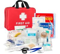 249 Pièces Trousse de Premiers Secours, Mini Kit de Premiers Soins, Petite Trousse à Pharmacie, Kit Premier Secours pour Voiture Maison Lieu de Travail Voyage Camping Randonnée et Sports en Plein Air