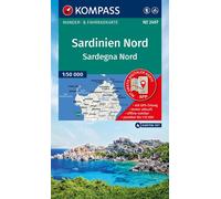 2497 sardenien nord (set 4 cartes) - Echelle 1 : 50 000 - Collectif - Kompass Karten - Atlas / carte