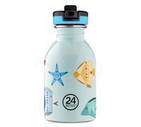 24Bottles Kids Bottle Gourde pour enfants, école primaire et maternelle, 250 ml, bouteille avec bouchon, 100 % hermétique, en acier inoxydable, design italien