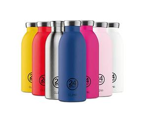 24Bottles Clima Bottle Bouteille isotherme en acier inoxydable 500 ml | Gourde isolée sous vide et sans BPA (bleu poudre)