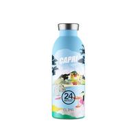 24BOTTLES Clima Bottle - Gourde Isotherme 500 ml Inox 100% Hermétique, Bouteille Isotherme (12h Hot/24h Cold) Idéal comme Gourde Sport, Voyage et Bureau, Bouteilles Water Bottle Ecologique, Capri