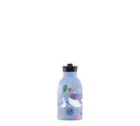 24BOTTLES Clima Bouteille isotherme pour enfants, 330 ml, acier inoxydable 18/8, bouchon sport avec paille, Ocean Friends, sans BPA