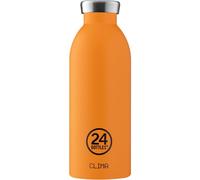 24BOTTLES Clima Bottle - Gourde Isotherme 500ml Inox 100% Hermétique, Bouteille Isotherme (12h Hot/24h Cold) Idéal comme Gourde Sport, Voyage et Bureau, Bouteilles Water Bottle Ecologique,Total Orange