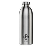 24BOTTLES Clima Bottle - Gourde Isotherme 850ml Inox 100% Hermétique, Bouteille Isotherme (12h Hot/24h Cold) Idéal comme Gourde Sport, Voyage, Bureau, Bouteilles Water Bottle Ecologique, Brushed Steel