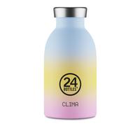 24Bottles Gourdes 'Clima Horizon' bleu clair / jaune / rose clair / noir, Taille XS-XL