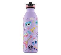 24Bottles Gourdes 'Kids Urban' bleu / jaune / violet / rose, Taille S-XXL