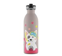 24BOTTLES Kids Bottle - Gourde Enfant Maternelle Primaire avec Paille 500 ml 100% Hermétique, Gourde Inox Enfant 18/8 BPA Free, Gourde Fille Garçon Sport Loisir, Bouteille Sûre Légère, [Non Isotherme]