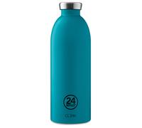 24Bottles Récipient isotherme 'Clima' turquoise / noir / argent, Taille One Size