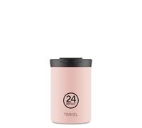 24BOTTLES Travel Tumbler-Mug Isotherme Cafe et The 350 ml, Tasse Isotherme 100% Hermétique, Thermos 6h Hot et 24h Cold, Bouteille Gourde Isotherme Inox Écologique au Design Italien, Dusty Pink Stone