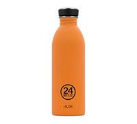 24BOTTLES Urban Bottle - Gourde Inox 500 ml 100% Hermétique, Bouteille Acier Inoxydable, Gourde Sport sans BPA Design Italien, Bouteilles Water Bottle Ecologique[non Isotherme Ultralégère], Orange