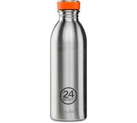 24BOTTLES Urban Bottle - Gourde Inox 500ml 100%Hermétique, Bouteille Acier Inoxydable, Gourde Sport sans BPA Design Italien, Bouteilles Water Bottle Ecologique[non Isotherme Ultralégère] Brushed Steel