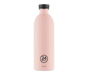 24Bottles Urban - Gourde 1 l - Couvercle 100 % scellé - Respectueux de l'environnement - En acier inoxydable - Ultra légère (non-thermique), rose poussiéreux