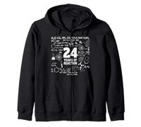 24e Anniversaire 24 Ans drôle Chimie Nerd Humour Geek Sweat à Capuche