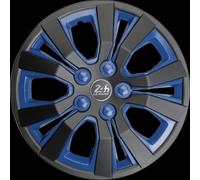 24H LE MANS E13MUL.BBL Enjoliveur Mulsanne, Noir/Bleu, Set de 4, 13"