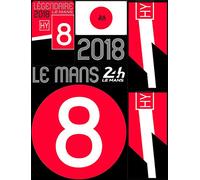 24H Le Mans Legende - Pochette de 5 Planches d'autocollants repositionnables - 2018