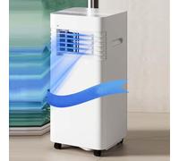 24H Timer Portable AC Unit, 7000 BTU Climatiseur mobile avec télécommande pour Home Office.Mode De Sommeil Calme, Roues À Roulement Facile Et Kit De Fenêtre Inclus.Déshumidificateur de refroidissement