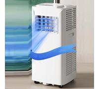 24H Timer Portable AC Unit, 7000 BTU Climatiseur mobile avec télécommande pour Home Office.Mode De Sommeil Calme, Roues À Roulement Facile Et Kit De Fenêtre Inclus.Déshumidificateur de refroidissement