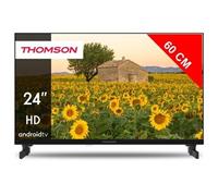 Thomson Téléviseur LED Smart HD 24HA2S13C – 60 cm (24") Android TV 12V Noir Netflix/Prime/Disney+