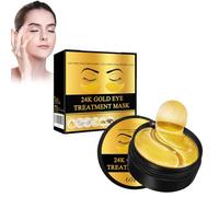 24k Or Poudre Gel Masque Pour Les Yeux Doré Œil Mask, Patch Anti Cernes Yeux, Patches Yeux, Pour Les Poches De Cernes, Soulager La Fatigue, Réduit Yeux Poches