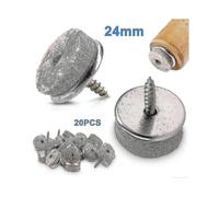 (24mm)20pcs Furniture Felt Glides With Screw Chair Glider Set Floor Protection A
