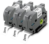 24mm Compatible pour Brother TZe-251 TZe251 TZ-251 TZe 24mm Noir sur Blanc Laminé Etiqueteuse pour Brother PT-P750W PT-D600 PT-D600VP PT-P700 2430 9700PC PT-P710BT PT-E500VP