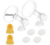 24mm Une unité de téterelle avec vanne et membrane pour les tire-lait Medela ;Remplacer Medela 24 mm Fit Personal Shield du sein et le connecteur;Fabriqué par Nenesupply