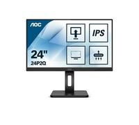 AOC Écran 24P2Q 60,5 cm (23,8") Full HD IPS 1920x1080 75 Hz 4 ms HDMI/DisplayPort Hub USB Noir