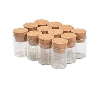 24pcs 5ml Transparent Tube Flacon avec un Bouchon de liège, Peuvent être utilisés Pour des Expériences, hôpitaux, écoles, etc. à accepter Liquide, Poudre et d'autres Produits. (24, 5ml)