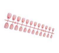 24pcs Almond Shape Press on Nails Short Length Glossy Bows Designs French Tip Full Covers False Artificial Nail Art