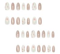24pcs Amond Press Sur Des Ongles Design Glossy