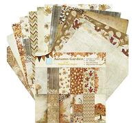 24pcs Automne Papier Scrapbook Paper Pad Vintage Décoratif pour Album Scrapbook Carte de Vœux Papier de Fond Artisanat