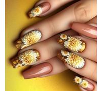 24pcs Ballerinas Cercueil Faux Ongles Presse Sur Les Fausses Collets Artificiels Les Conceptions Pointes Françaises Bâton Le Faux Ongle