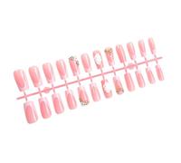 24pcs Ballerinas Cercueil Faux Ongles Presse Sur Les Fausses Collets Artificiels Sur Les Conceptions Conseils Français Ballerinas Cercueil Faux Ongle