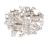 24pcs Bike Chain Master Links 1/2x1/8 Steel Quick Connector | 24-piece set, 1/2x1/8 inch size, quick install/remove, electroplated finish, single speed compatible