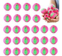24Pcs Boules Anti Poils pour Machine à Laver, Attrape Poil Machine a Laver Boule Machine à Laver Anti Poils Nylon Boule de Lavage Réutilisable Boule Attrape Poil pour Llave Linge Rouge Vert