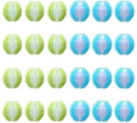 24Pcs Boules Anti Poils pour Machine à Laver, Attrape Poil Machine a Laver Boule Machine à Laver Anti Poils Nylon Boule de Lavage Réutilisable Boule Attrape Poil pour Llave Linge Jaune Bleu