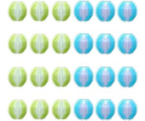 24Pcs Boules Anti Poils pour Machine à Laver, Attrape Poil Machine a Laver Boule Machine à Laver Anti Poils Nylon Boule de Lavage Réutilisable Boule Attrape Poil pour Llave Linge Jaune Bleu