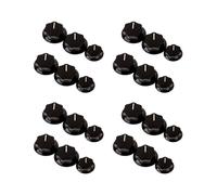 24Pcs Bouton de Commande Boutons de Commande Audio de Volume pour Pièces de Guitare Électrique Jazz Bass