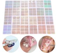 24pcs Bricolage Nail Art Transfert Autocollant, Nail Autocollant Manucure Décalque Décoration Outil De Conception De Vinyles, Autocollants Pour Ongle