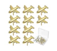 24Pcs Bulletin Board Push Pin Photos Wall Maps Thumbtacks Small Airplane Shaped Thumb Tacks