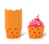 24pcs Caissettes à Cupcakes sur le Thème des Animes, Emballages pour Porte-Cupcakes à Imprimé Étoiles Jaunes et Rouges Caissettes Cupcakes Décorations pour Fêtes d'Anniversaire Filles Garçons
