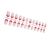 24pcs Carrés Faux Ongles Presse Sur Les Fausses Colles Artificielles Sur Les Conceptions De La Saint-Valentin