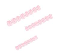 24pcs Courte Courte Presse Sur Les Clous Bâton Acrylique Sur Des Ongles