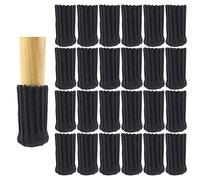 24pcs de Chaussette Chaise pour Pieds de Chaise, Pieds de Meubles pour éviter Les Rayures et réduire Le Bruit, Patins Antidérapants, Se déplacer Facilement (noir)