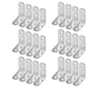 24PCS Équerre de Fixation 40x40mm Inox,Équerre Angle 90 Degrés en Acier Inoxydable en Forme de L Équerre de Coin,Equerre Metal,Équerre de Fixation 90 Degrés à Angle Droit,Equerre Angle