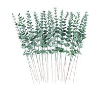 24pcs Eucalyptus Artificiel, POYET Feuille Eucalyptus Artificielle, Branche Eucalyptus Artificielle,Feuilles Artificielles pour Guirlande Eucalyptus Arrangement De Fleurs Deco de la Maison de fête
