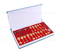 24pcs Fairy Tail métal porte-clés pendentifs Fairy Tail touches porte-clés