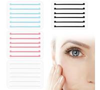 24Pcs Kit de rubans pour les tiges de Lift des cils, bande de couverture en silicone, boucliers de levage de cils réutilisables, coussinets de levage de cils, outil de levage de cils kit (4 couleurs)